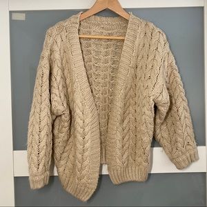 Knitted Open Sweater